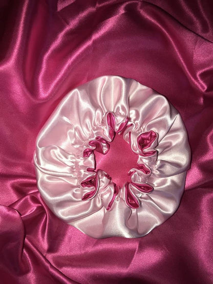 Reversible Baby Bella Baby to Adult Sized Satin Bonnet