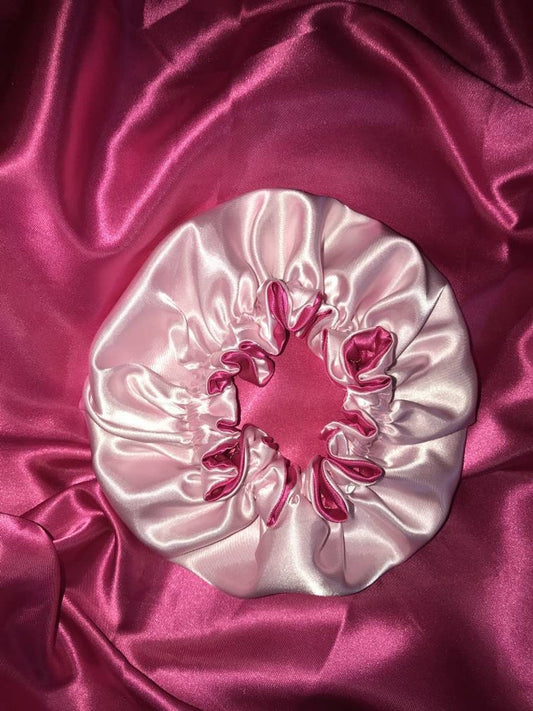 Reversible Baby Bella Baby to Adult Sized Satin Bonnet
