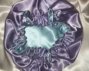 Reversible Baby Bella Baby to Adult Sized Satin Bonnet